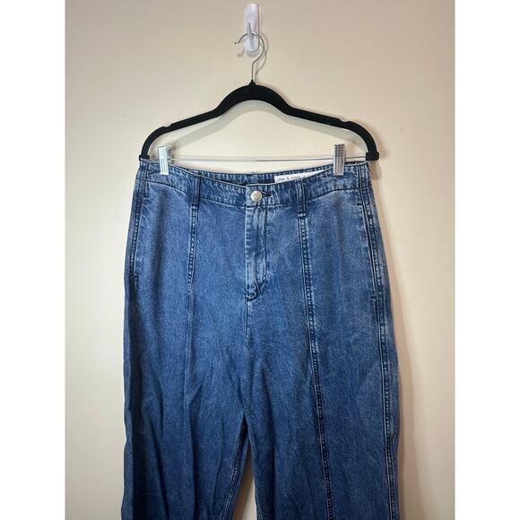 RAG & BONE NWT Featherweight Arianna Cropped Palazzo Jeans Sz 29 Beekman Women’s - Picture 4 of 9